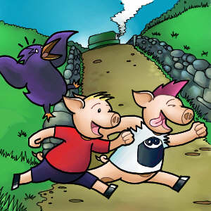 Piggy Peter - Crossing the road. Pg5